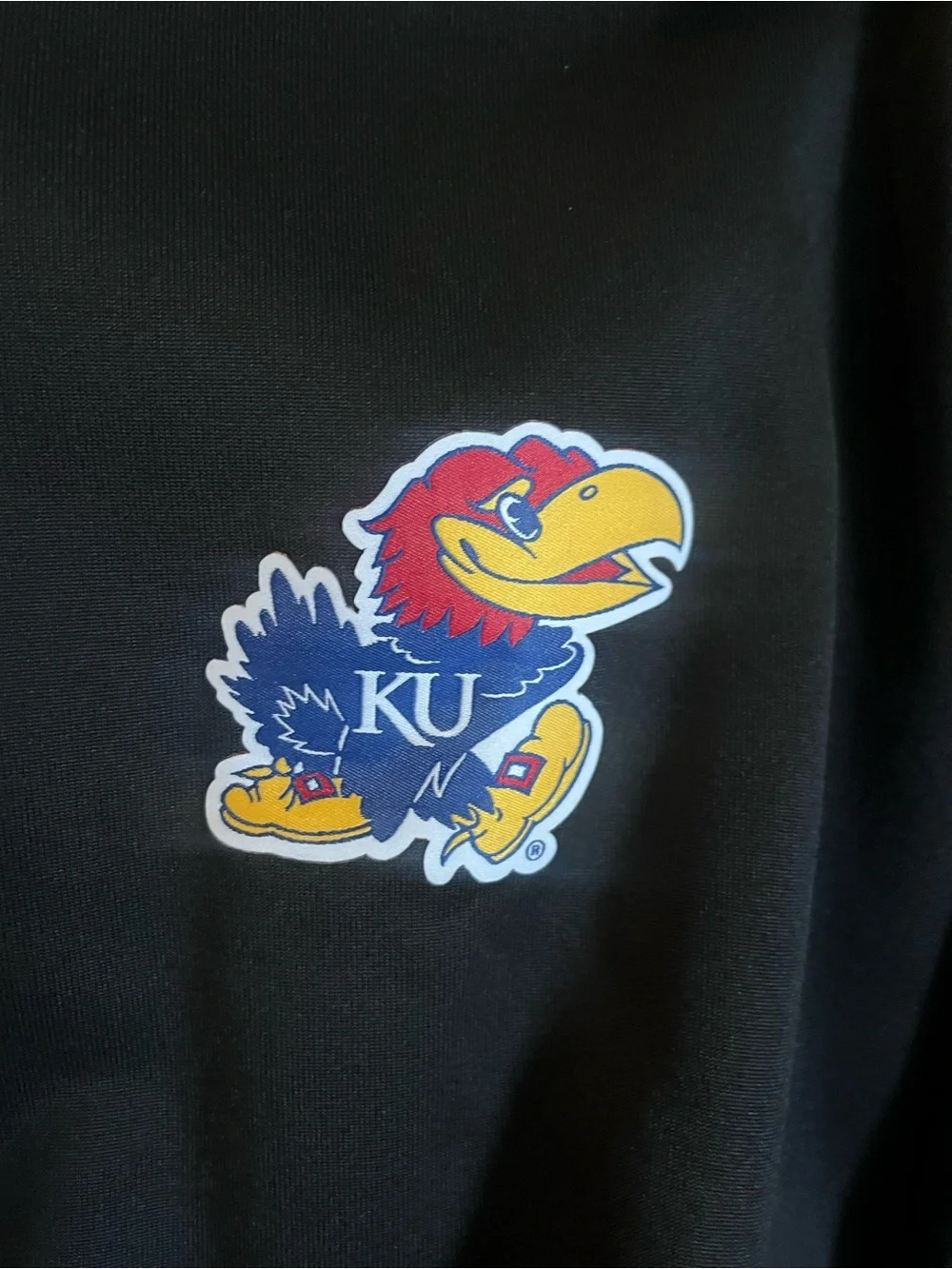 adidas Black and Blue Kansas Jayhawks Warm Up set + Hat